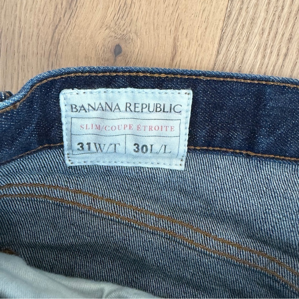 Banana Republic Men’s Indigo Slim Jeans – Size 31 - Picture 3 of 13